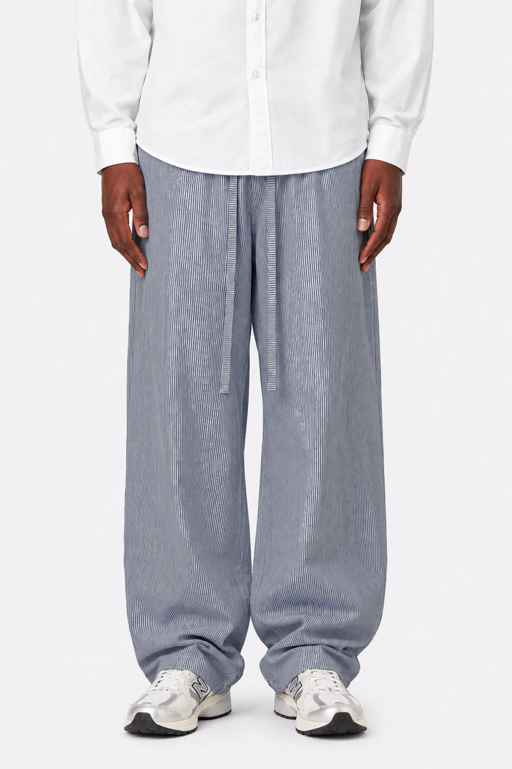 linen striped pants
