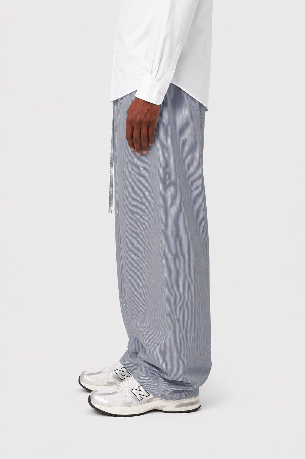 linen striped pants