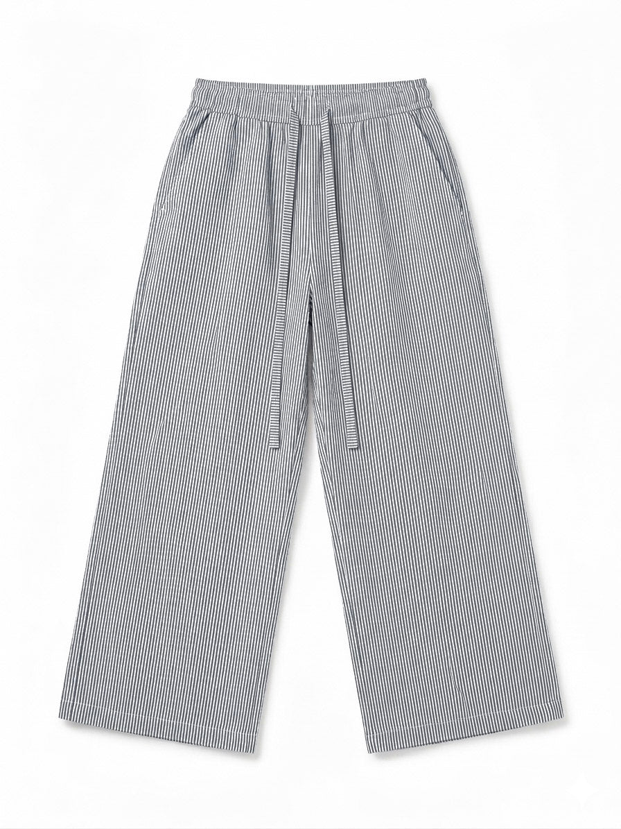 linen striped pants