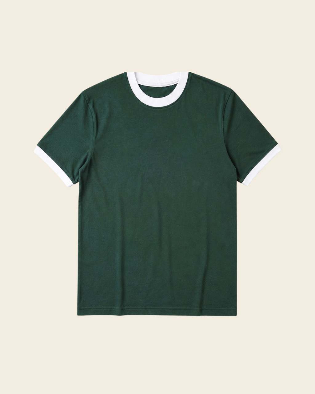 Basic Ringer Tee – Forest Green
